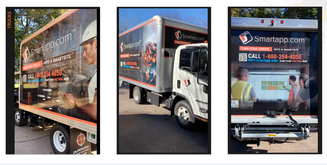 Smartapp fleet truck wraps